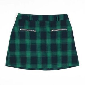 LF plaid mini skirt